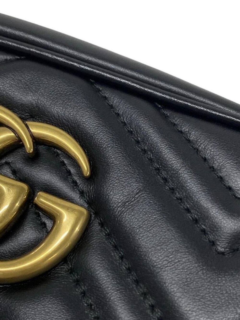 GUCCI GG Marmont 447632 Black Leather - Shoulder Bag - Picture 6 of 15